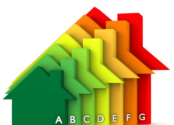 EPC graph for houses and all properties